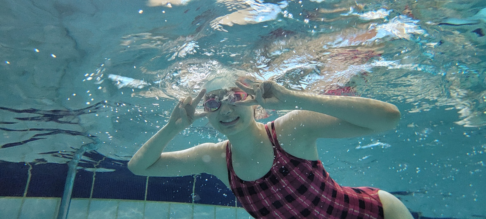 Underwater photo at the pool